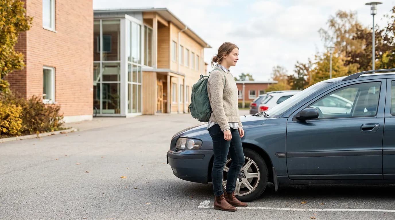 Billån som student Student överväger om ett billån är rimligt